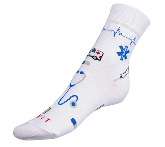 Ponožky Zdravitnictví - bílá - 43-46