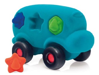 RUBBABU Autobus s tvary - tyrkysová