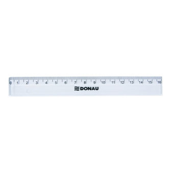 Pravítko 16 cm, transparentní