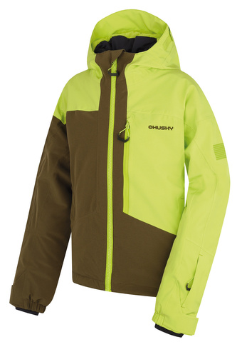 Dětská ski bunda Gomez Kids br. green/dk. khaki - 134