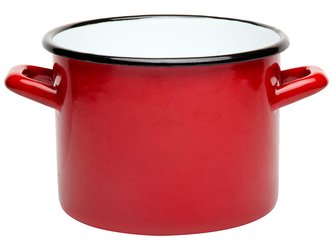 SMALTOVANÝ HRNEC 22CM 6,25L ČERVENÝ B/P