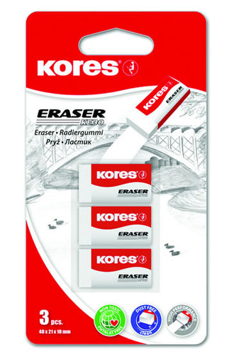 Kores Pryž KE30 BÍLÁ, 40 x 21 x 10 mm 3 ks