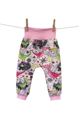 Softshellové kalhoty - Dračí princezny__Velikost tepláčků EUR:56/62