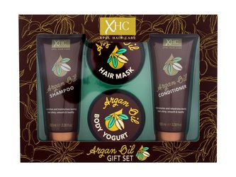 Xpel Argan Oil šampon Argan Oil 100 ml + kondicionér Argan Oil 100 ml + maska na vlasy Argan Oil 50 ml + tělový jogurt Argan Oil 50 ml