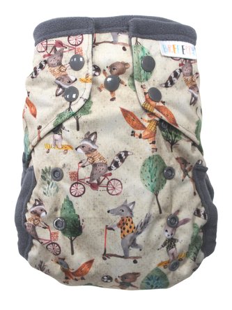 Kapsová plenka (M) - Vlk na koloběžce PAT