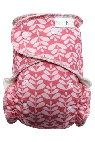 BIO Kalhotková plenka s GOTS (M) - Růžová Charlotta PAT