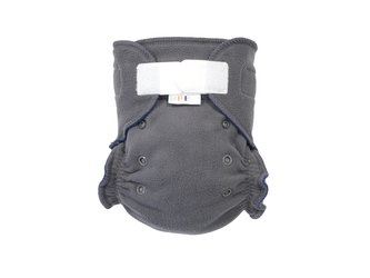 Fleecové svrchní kalhotky (S) - Šedé SZ, modrý vnitřek