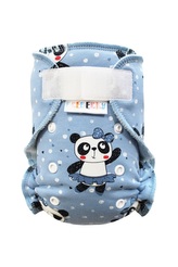 Kalhotková plenka (M) - Pandí holčička SZ, sv.modrý velur