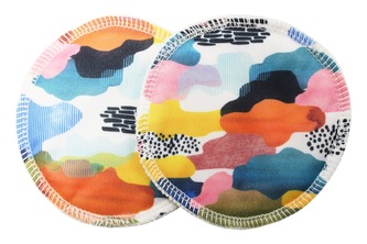 BIO Vložky do podprsenky - Malované mraky (PUL)