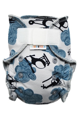 Kalhotková plenka (S) - Vrtulníky SZ, šedý velur