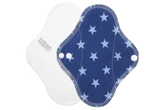 Slipová vložka (Bavlněné froté s PUL) - Hvězdičky modré (bavlněný úplet)