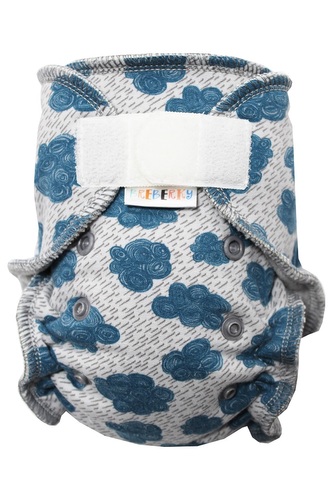 Kalhotková plenka (S) - Mraky SZ, šedý velur