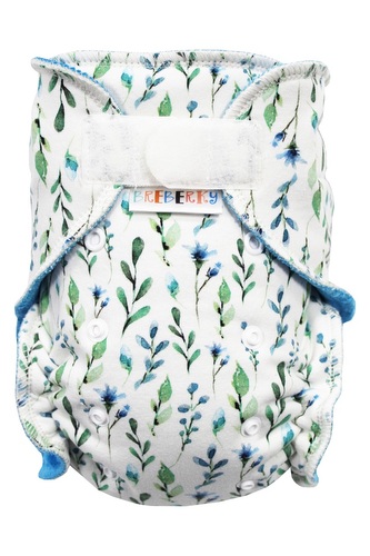 Kalhotková plenka (M) - Chrpy ve snu SZ, tyrkysový velur