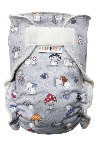 BIO Kalhotková plenka s GOTS (M) - Houbičky SZ