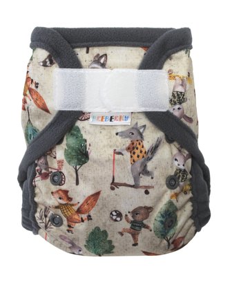 Svrchní kalhotky (S), bez křidélek - Vlk na koloběžce SZ