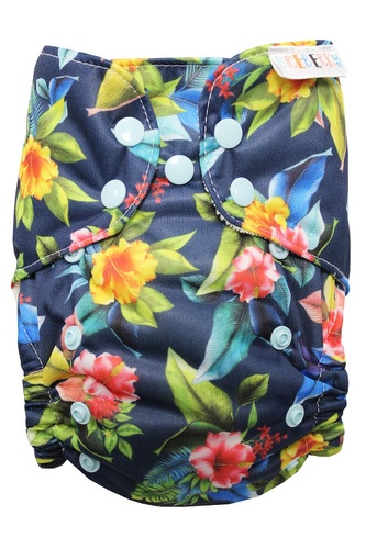 BIO Bambusová kapsová plenka (M) - Ibišek PAT