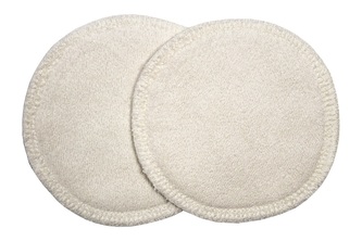 BIO Vložky do podprsenky - Přírodní bambusovo-biobavlněné froté__Počet ks:1