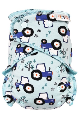 Kalhotková plenka (M) - Traktor na poli PAT, petrolejový velur