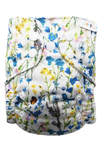 BIO Bambusová kapsová plenka (S) - Zvonečková rozkvetlá louka PAT