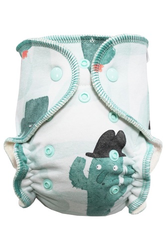 BIO Kalhotková plenka s GOTS (S) - Pan Kaktus PAT