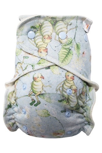 BIO Kalhotková plenka s GOTS (M) - Broučkové PAT