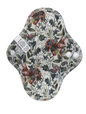 Slipová vložka (PUL) - Veverky, šedý velur (kojenecký plyš)