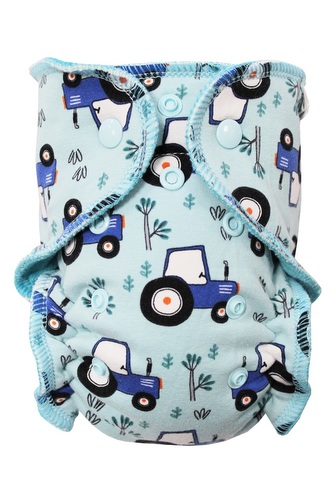 Kalhotková plenka (S) - Traktor na poli PAT, petrolejový velur