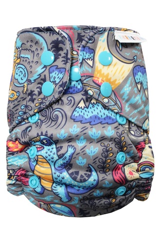 BIO Bambusová kapsová plenka (S) - Fantazie PAT