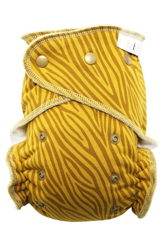 BIO Kalhotková plenka (M) - Zebra v hořčici PAT