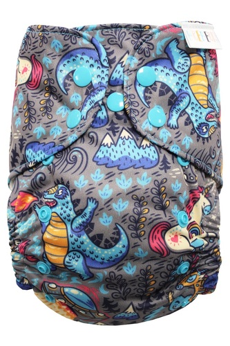 BIO Bambusová kapsová plenka (M) - Fantazie PAT