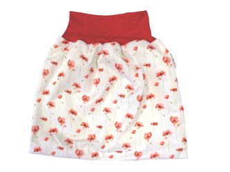 BIO Noční sukýnka - Mák ohníček__VELIKOST:M