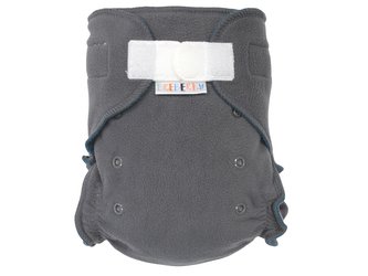 Fleecové svrchní kalhotky (XL) - Šedé SZ, petrolej vnitřek