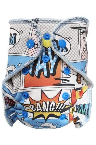 BIO Kalhotková plenka s GOTS (S) - Komiks PAT