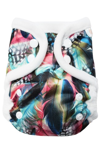 Svrchní kalhotky (S) - Kropenatá pírka PAT