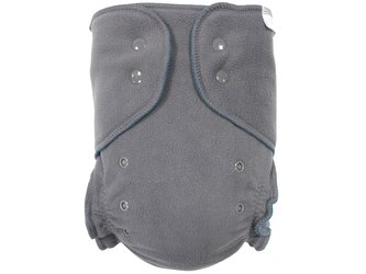 Fleecové svrchní kalhotky (M) - Šedé PAT, petrolej vnitřek