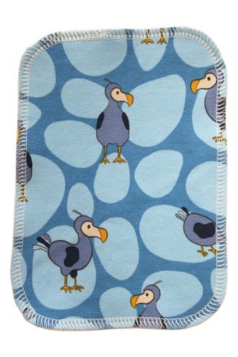 BIO Látkový ubrousek M (12x18cm) - Dodo a biobavlněné froté (GOTS)