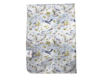 Přebalovací podložka (PUL) - Volavka, bledě zelený velur