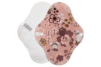 Slipová vložka (Bavlněné froté s PUL) - Kamarádky myška a želva (bavlněný úplet)