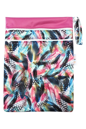 Pytel dvoukomorový (PUL) - Kropenatá pírka S