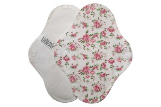 Slipová vložka (Bavlněné froté s PUL) - Růžičky (bavlněný úplet)