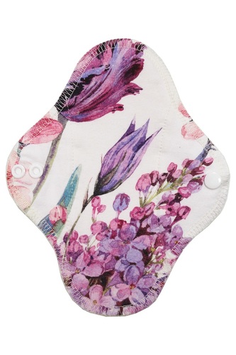 BIO Slipová vložka (Bavlněné froté s PUL) - Květinový sen (biobavlněný úplet s GOTS)