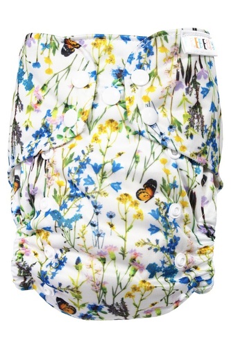 BIO Bambusová kapsová plenka (M) - Zvonečková rozkvetlá louka PAT