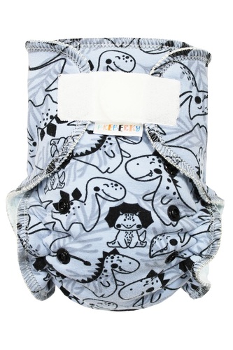 Kalhotková plenka (S) - Dinosauří mláďátka SZ, sv.modrý velur