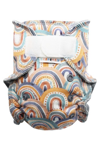 Kalhotková plenka (S) - Jarní duha SZ, šedý velur