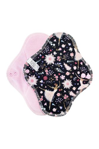 Denní vložka (PUL) - Baletky, sv. růžový velur (kojenecký plyš)