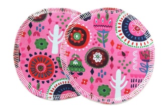 BIO Vložky do podprsenky - Rozkvetlé Mexiko (bavlněný úplet)