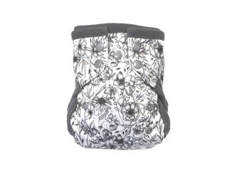 Kapsová plenka (S) - Květy black and white PAT