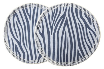 BIO Vložky do podprsenky - Modrá zebra (bavlněný úplet)
