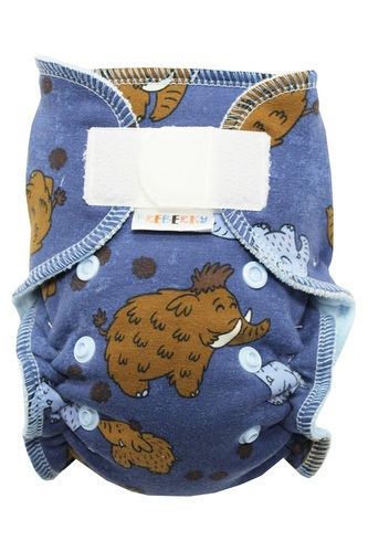 Kalhotková plenka (S) - Mamuti SZ, sv.modrý velur