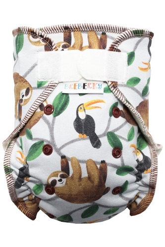 BIO Kalhotková plenka s GOTS (M) - Lenochod a tukan SZ